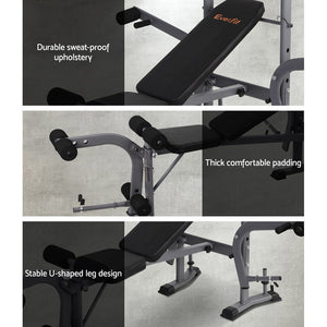 Everfit Multi Station Weight Bench Press Fitness Weights Equipment Inc